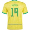 Camiseta de fútbol Brasil G. JESUS 19 Primera Equipación Mundial 2022 - Hombre